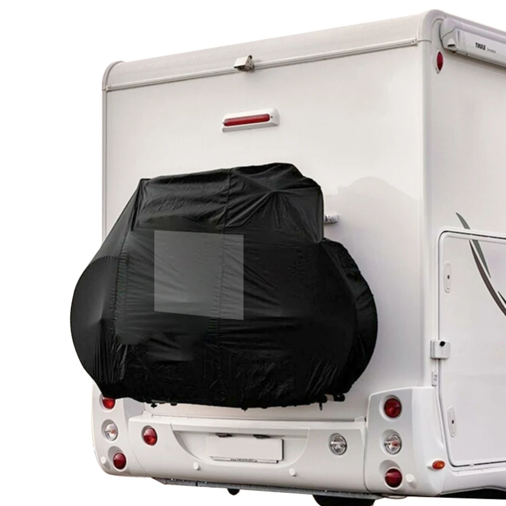 

Campervans Caravan Motorhome Задний сверхпрочный чехол для велосипеда До 2-3 велосипеда Водонепроницаемый черный 210D