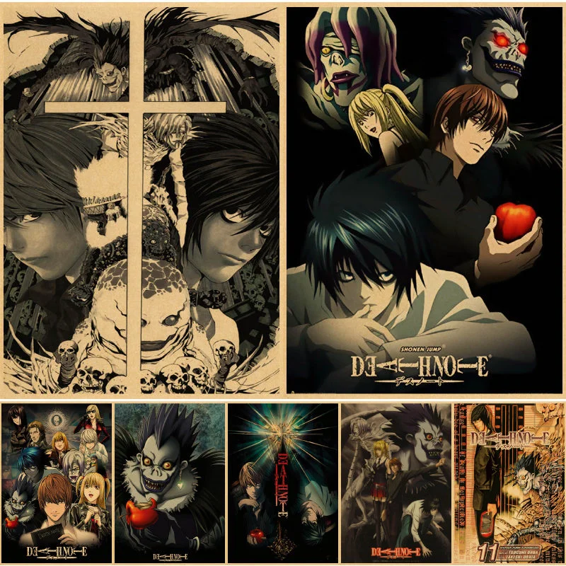 

Death Note Wall posters bilder paper cuadros plakaty decor anime bedroom house affiche murale pictures cuadros