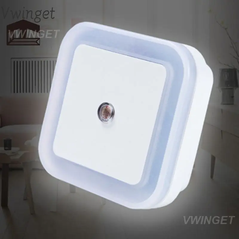 

LED Night Light Mini Smart Light Sensor Control EU US Plug Nightlight Lamp For Children Kids Living Room Bedroom Lighting
