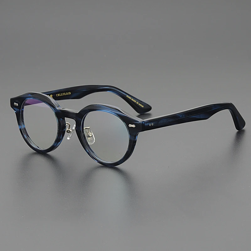 

Japanese designer irregularly shaped glasses frame men's titanium Punk optical glasses myopia reading prescription glasses for w