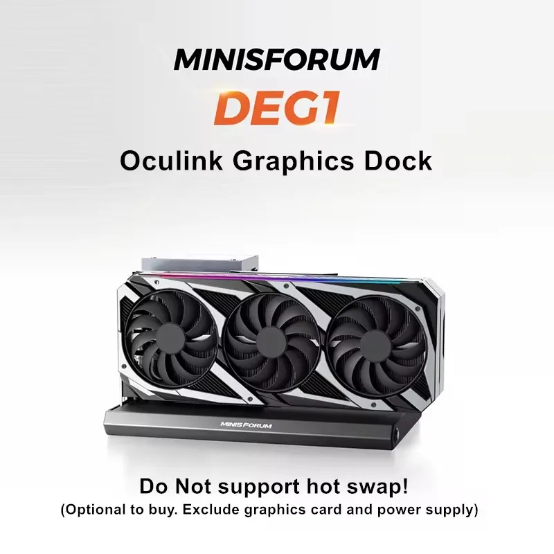 Настольная мини-станция MINISFORUM компьютер AMD Ryzen 9 7950X 7 8700G Oculink 4 * NVMe 2*2 5G LAN 2 DDR5 Windows 11