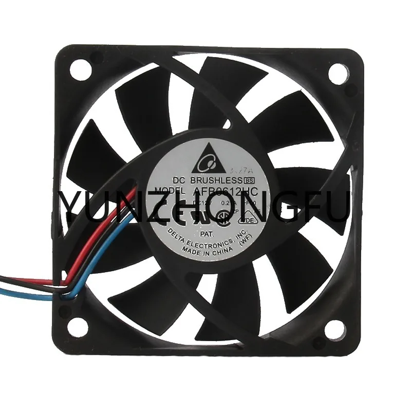 Центробежная Воздуходувка с шариковым осевым потоком, 24 В, 48 В, 12 В постоянного тока, 0,21 А, EC, 60x60x13 мм, 6013 дюйма, 6 см, AFB0612HC, охлаждающий вентилятор