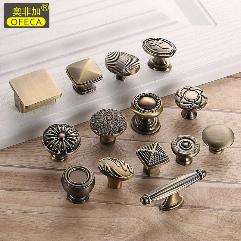 

American Style Single Hole Handle Antique Cabinet Wardrobe Door Drawer Furniture
