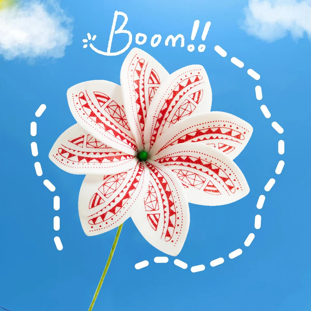 

10pcs/lot EVA Frangipani Plumeria Girl Tropical Island Ear Flowers With Stem Hawaii Brithday Party Decorationear Flower