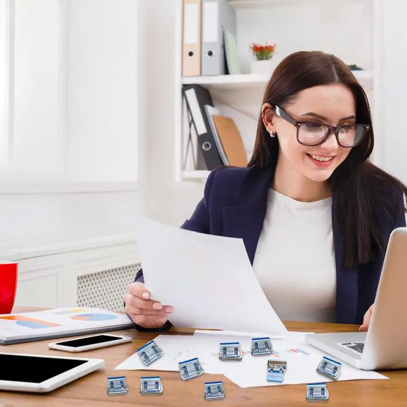 Цветные мини-зажимы для бумаги 20 шт. зажимы декоративные оптом работников