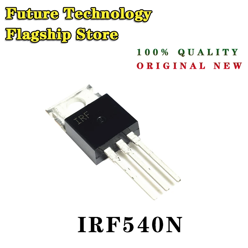 10 шт./лот IRF540 IRF540NPBF IRF540N Power MOSFET Triode TO-220 100V 33A транзистор N Канал Новинка |