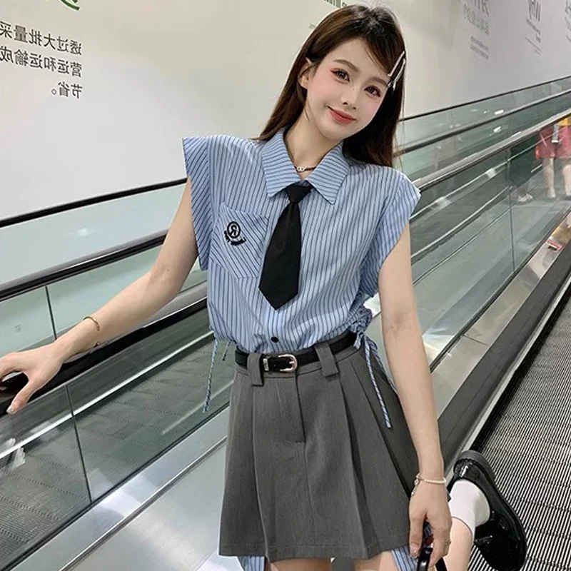 Повседневная Брендовая женская рубашка в Корейском стиле новинка 2024