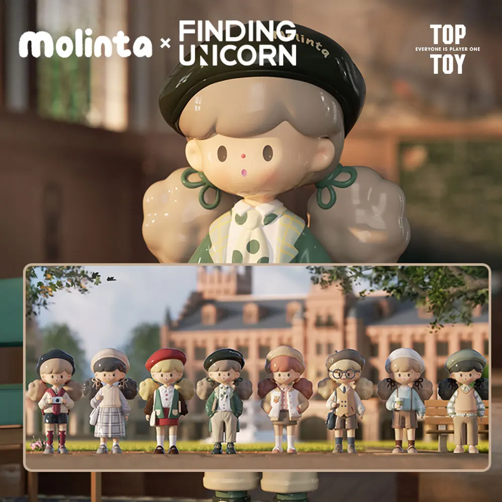 TOPTOY Molinta школьная серия времени фигурка попкорна в виде единорога сестры