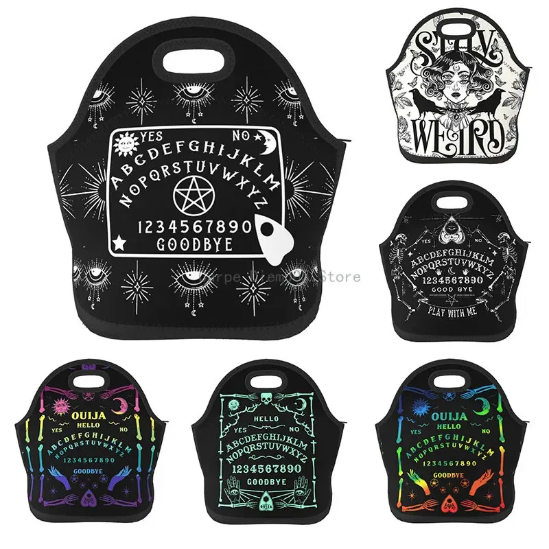 

Mystical Spirit Board Halloween Witch Neoprene Lunch Bag Picnic Bags Insulated Cooler Travel Organizer School Work Office