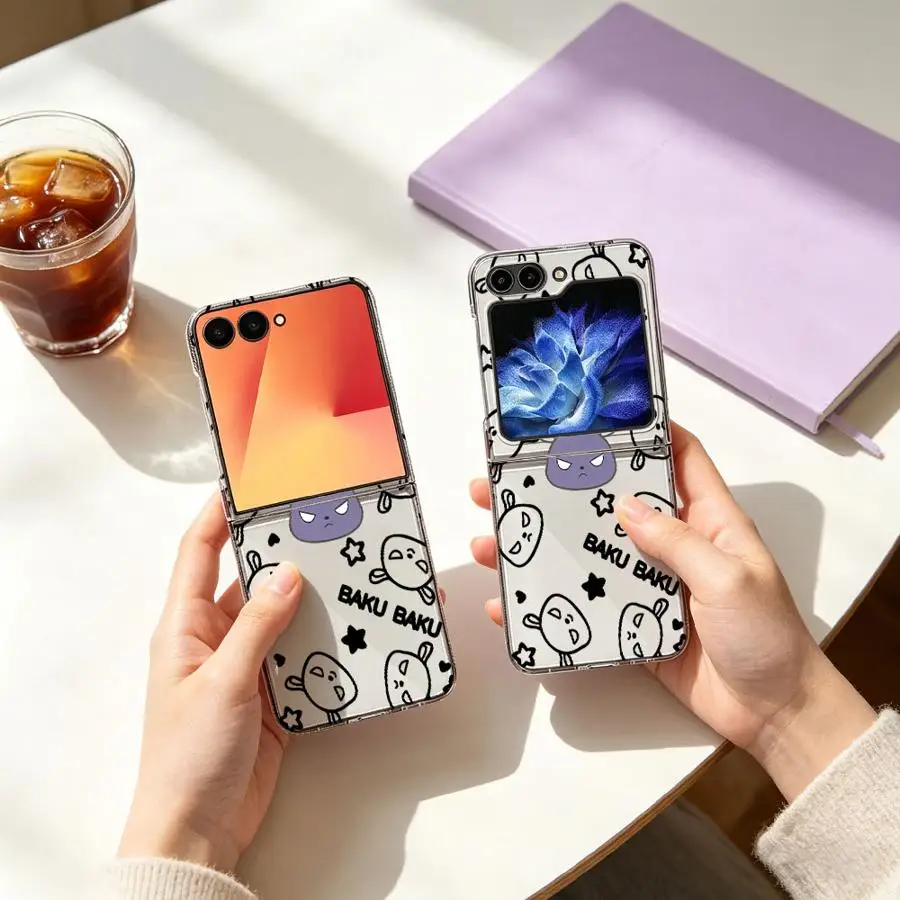 Фото Чехол для Samsung Galaxy Z Fold 7 6 5 4 3 Z Flip 7 6 5 4 3 Sanrio Kuromi №4