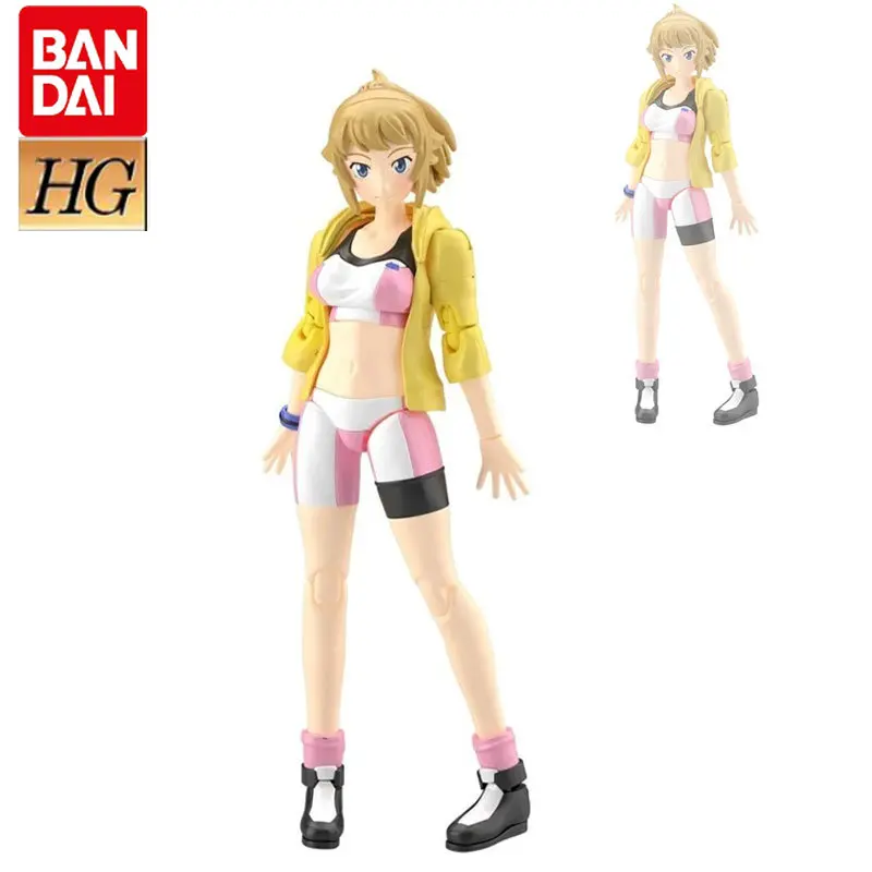 

BANDAI Gundam Anime Figure Model Kit HGBF Figure-rise Stabdard Sportswear Fumina Hoshino Movable Assembly Collectible Model Toy