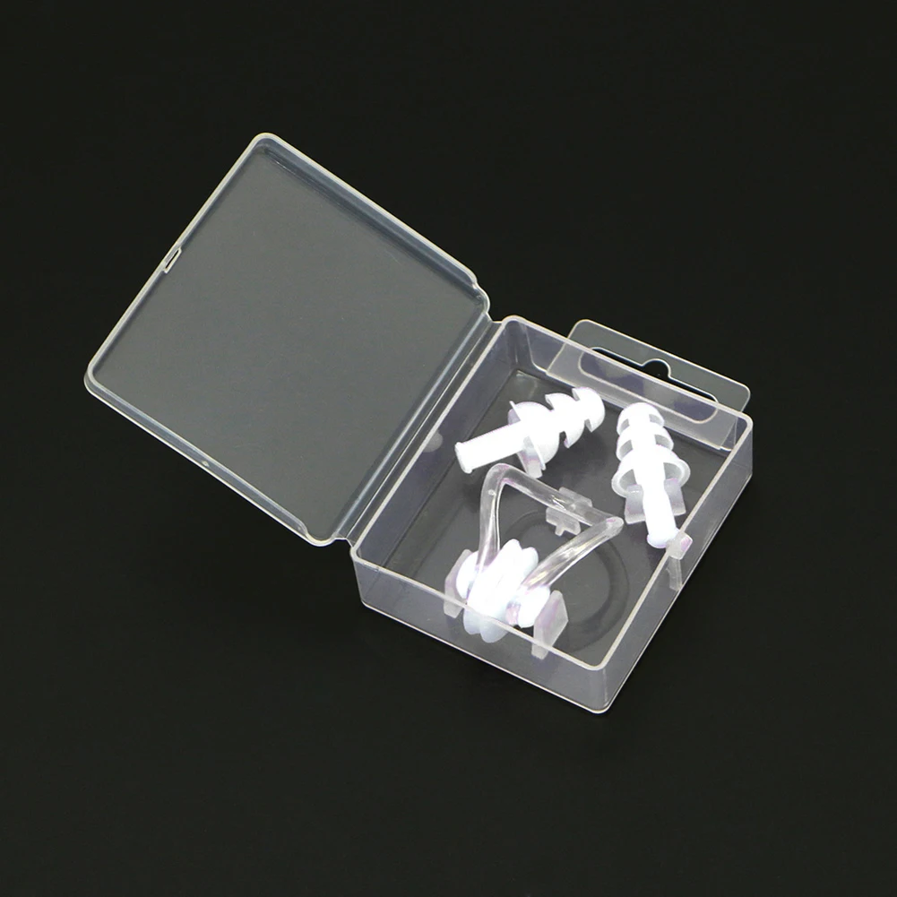 

Nose Clip Earplugs Silica Gel Swim Pool Swim Supplies Swimming Equipment Water Sports Waterproof 30x15mm Accessories