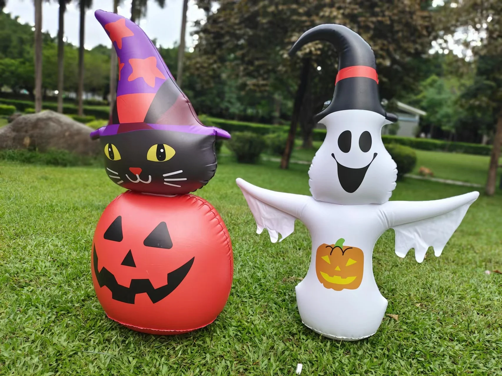 

Надувной призрак на Хэллоуин со светодиодной подсветкой, декор для Хэллоуина, ужасный дом, двор, украшения, реквизит на Хэллоуин