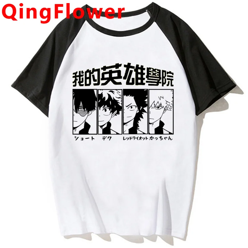 

My Hero Academia Bakugou Boku No Hero Academia Todoroki Dabi top tees men grunge graphic tees women tshirt summer top streetwear