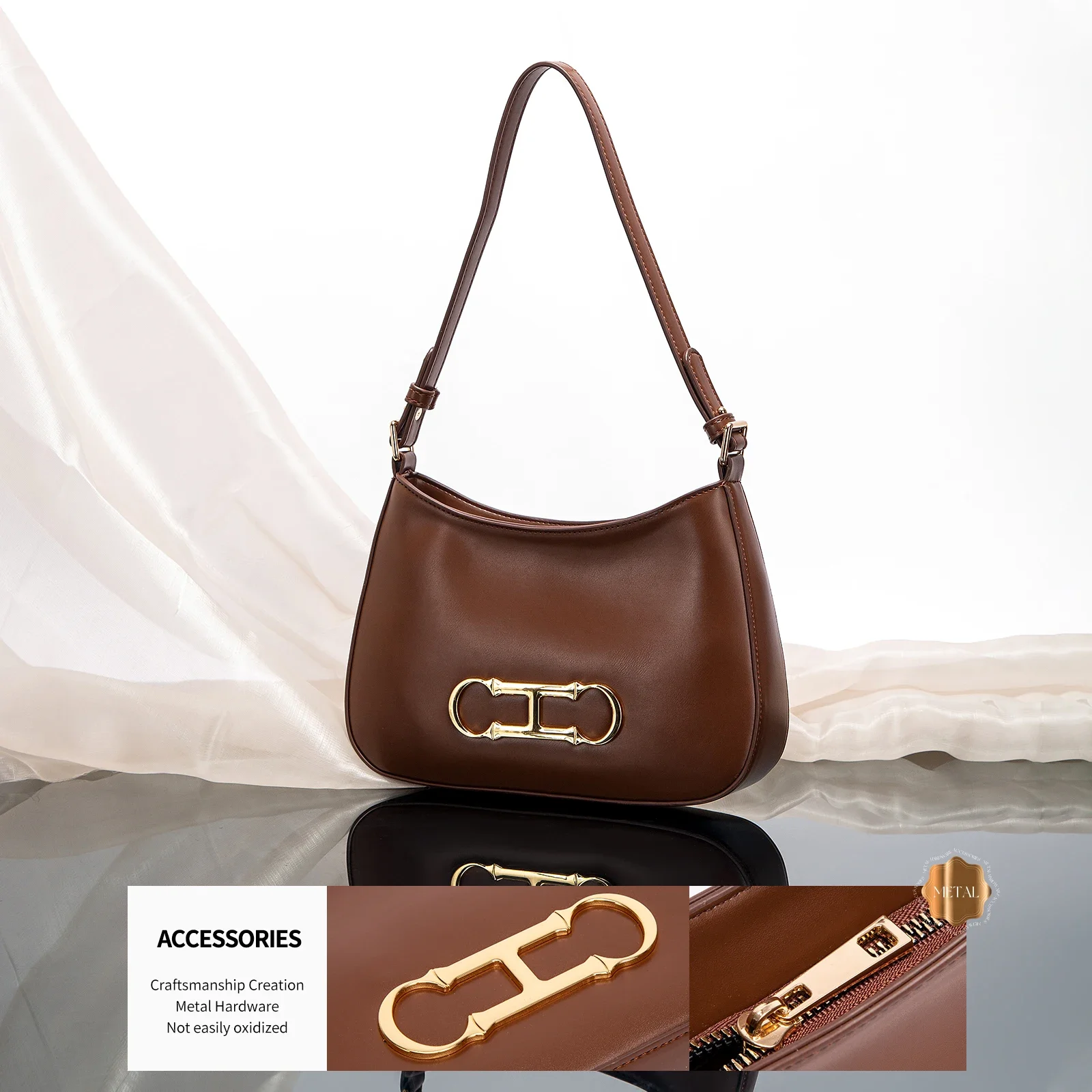 Женская сумка через плечо модная классическая женская новая однотонная в стиле