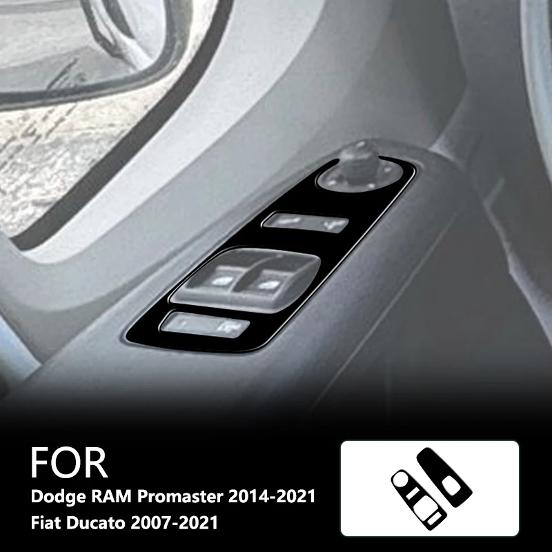 Панель управления подъемом окна новые глянцевые черные наклейки из АБС-пластика