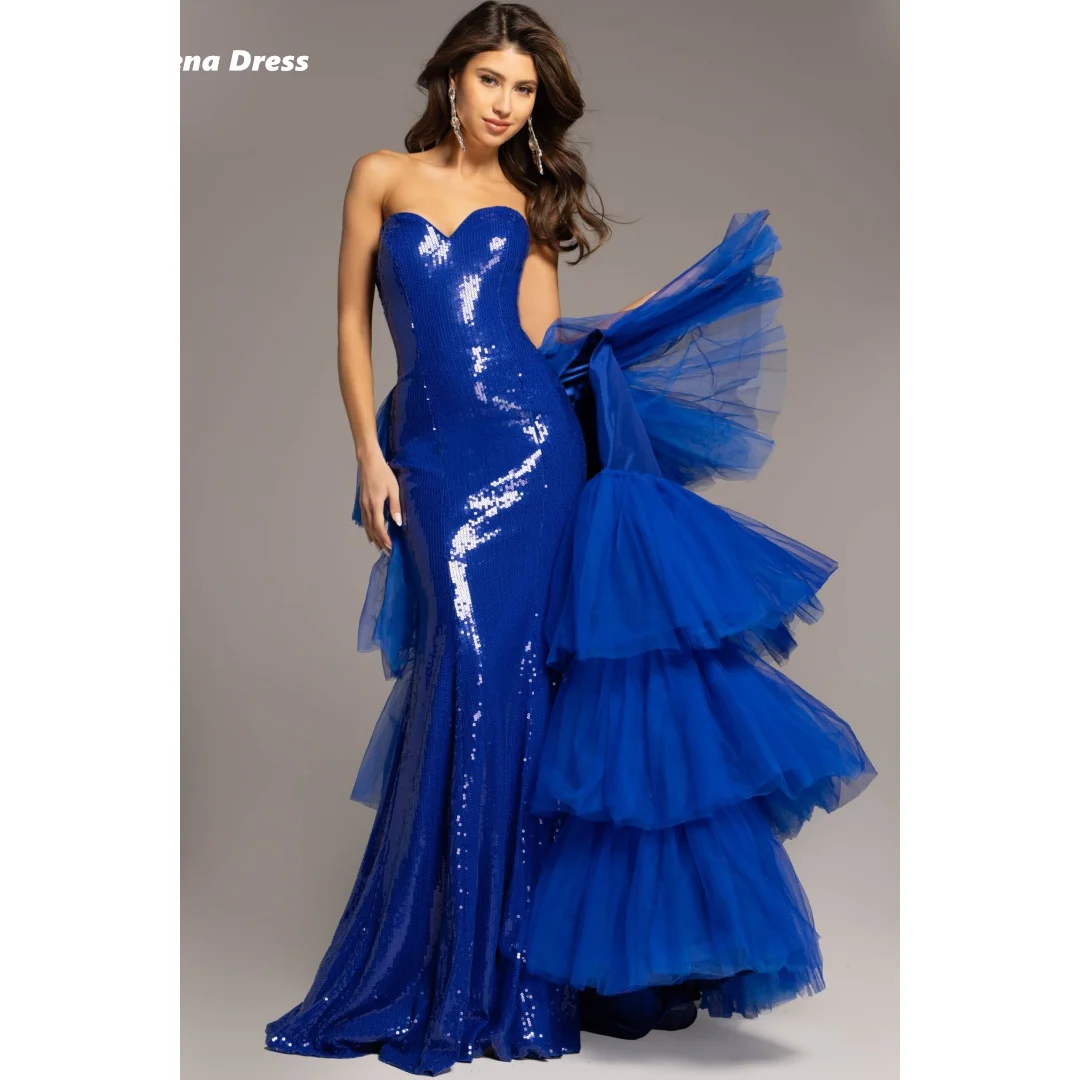 Lena женские элегантные платья D/вечерние бальные русалки блестящие для выпускного