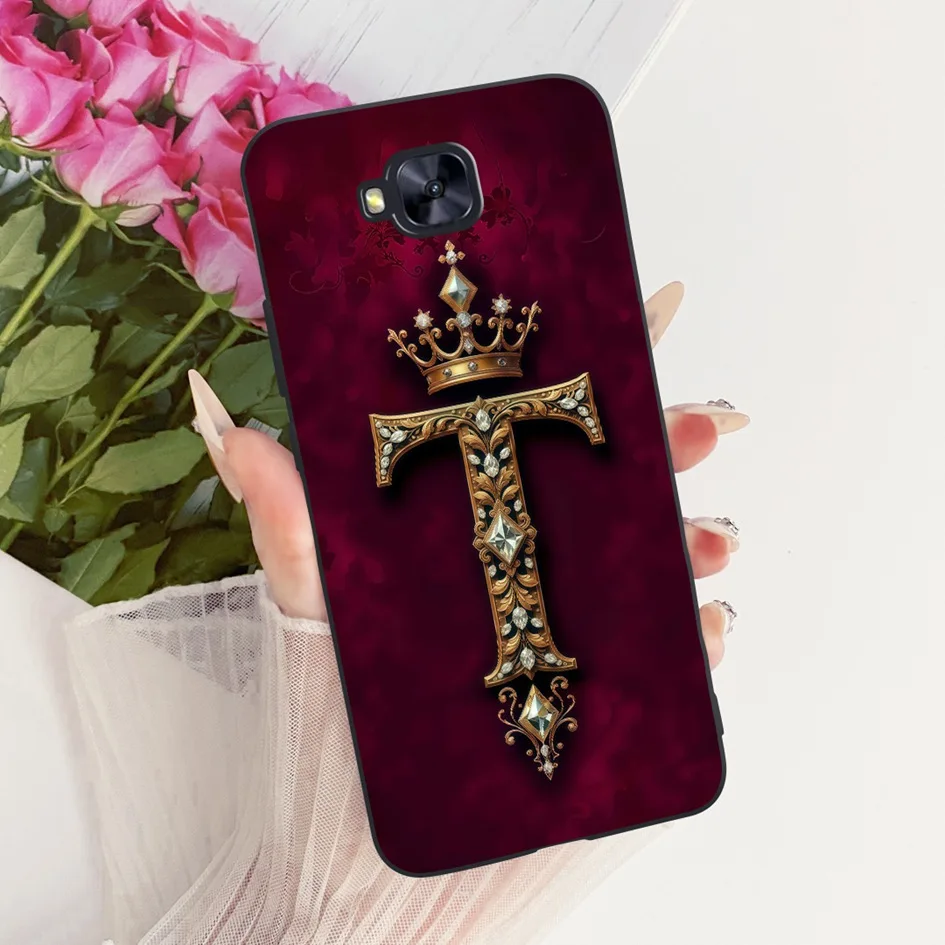 Чехол для Asus ZenFone 4 Selfie ZD553KL X00LD, мягкий силиконовый чехол с буквами в стиле ретро для Asus 4 Selfie Pro ZD552KL Z01MD Shell (art.: 3920d9d645aee) - 3920d9d645aee