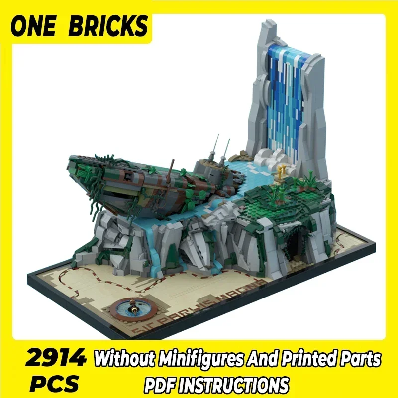 Moc Building Bricks Знаменитая приключенческая игровая модель Немецкая технология U-Boat