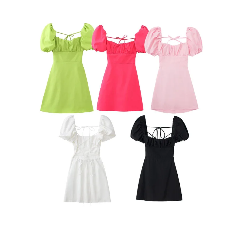 

Новое летнее женское модное приталенное льняное платье в стиле ретро