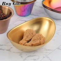 stainless steel appetizer hot pot dipping bowl plates sauce cup seasoning dish saucer for barbecue bar restaurant