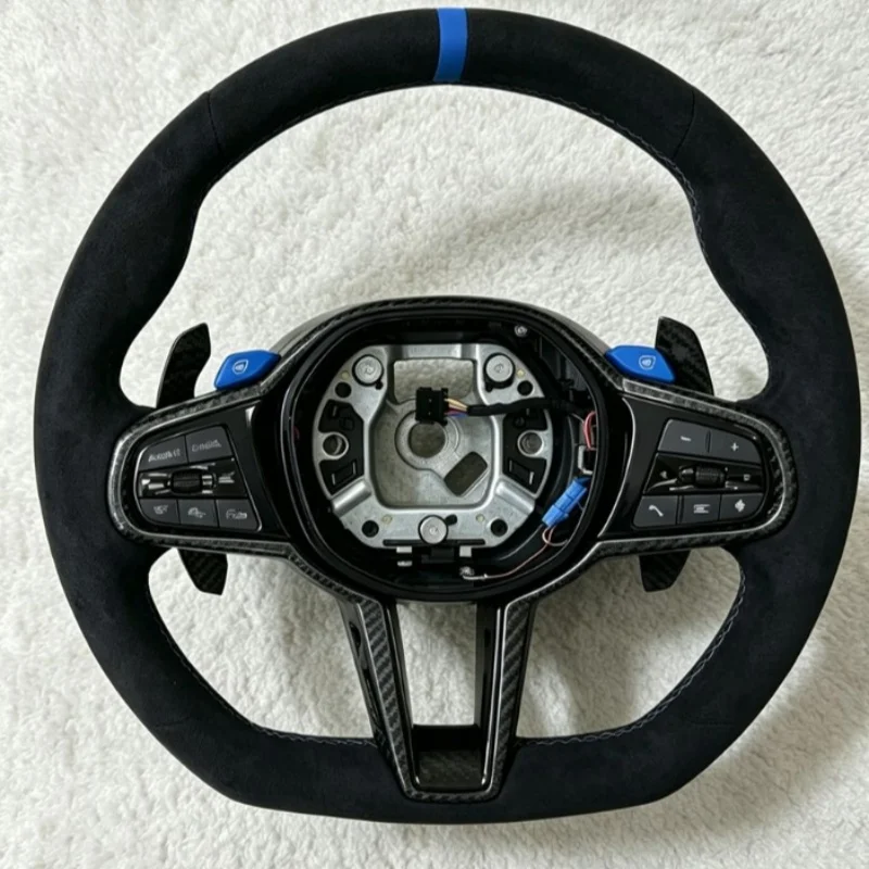 Фото Спортивный руль из карбона CS, прямые поставки с завода, для BMW G05 G08 G11 G12 G15 G20 G22 G30 G31 G36 G38 G87 M3 G80 M4 G82 G42 M5 №2