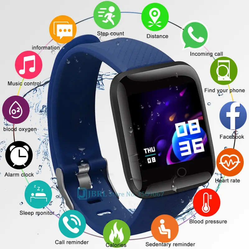 

116 Smart Watch Women Men Smartwatch Fitness Tracker Music Control Sleep Monitor Watch Smart Clock For Android IOS Smart -Watch