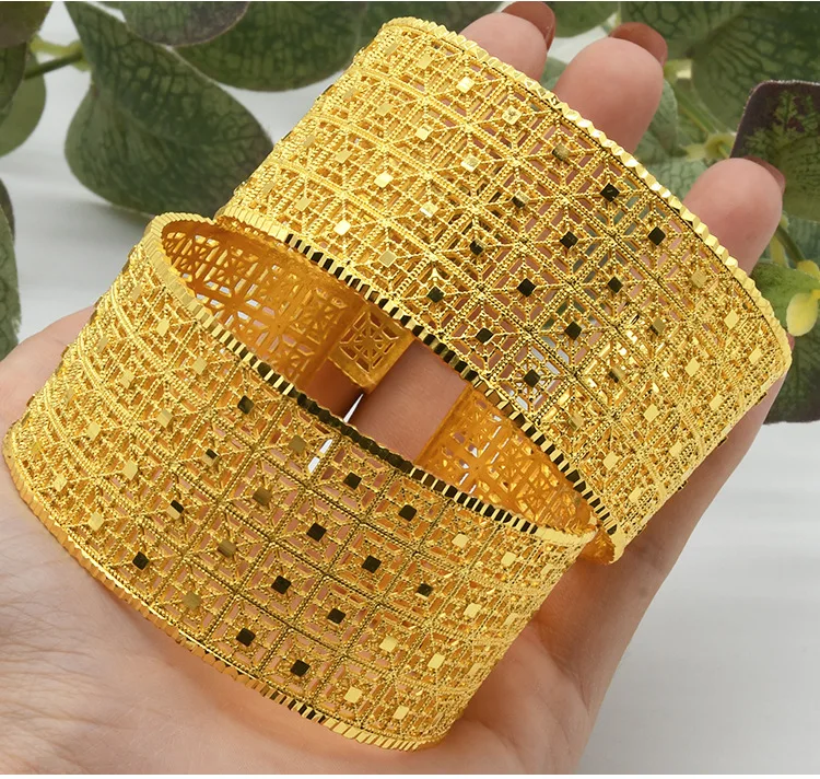

Ethiopian Bracelet African Bracelet Arab Jewelry Gold Charm Bracelet 24K Gold Bracelet for Women Gold Dubai Bride Wedding