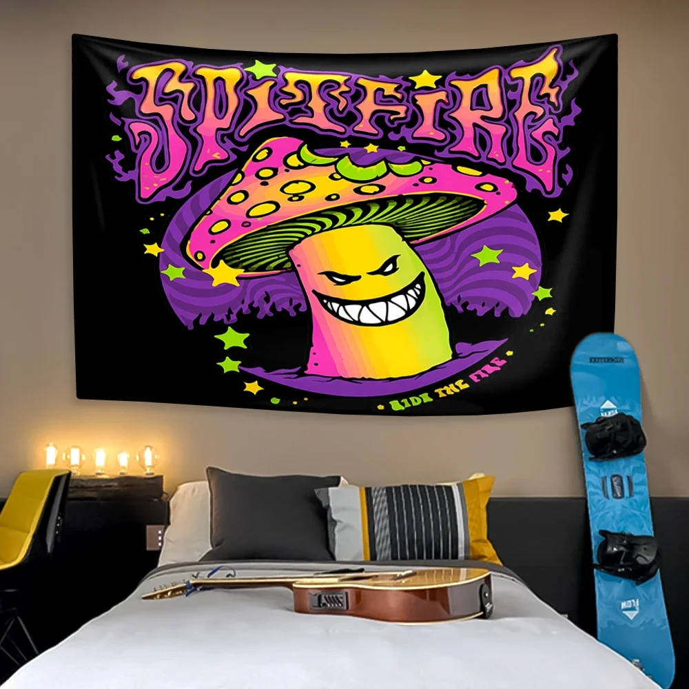 XxDeco гобелен для скейтбордов с рисунком огней настенная подвесная ткань спальни и