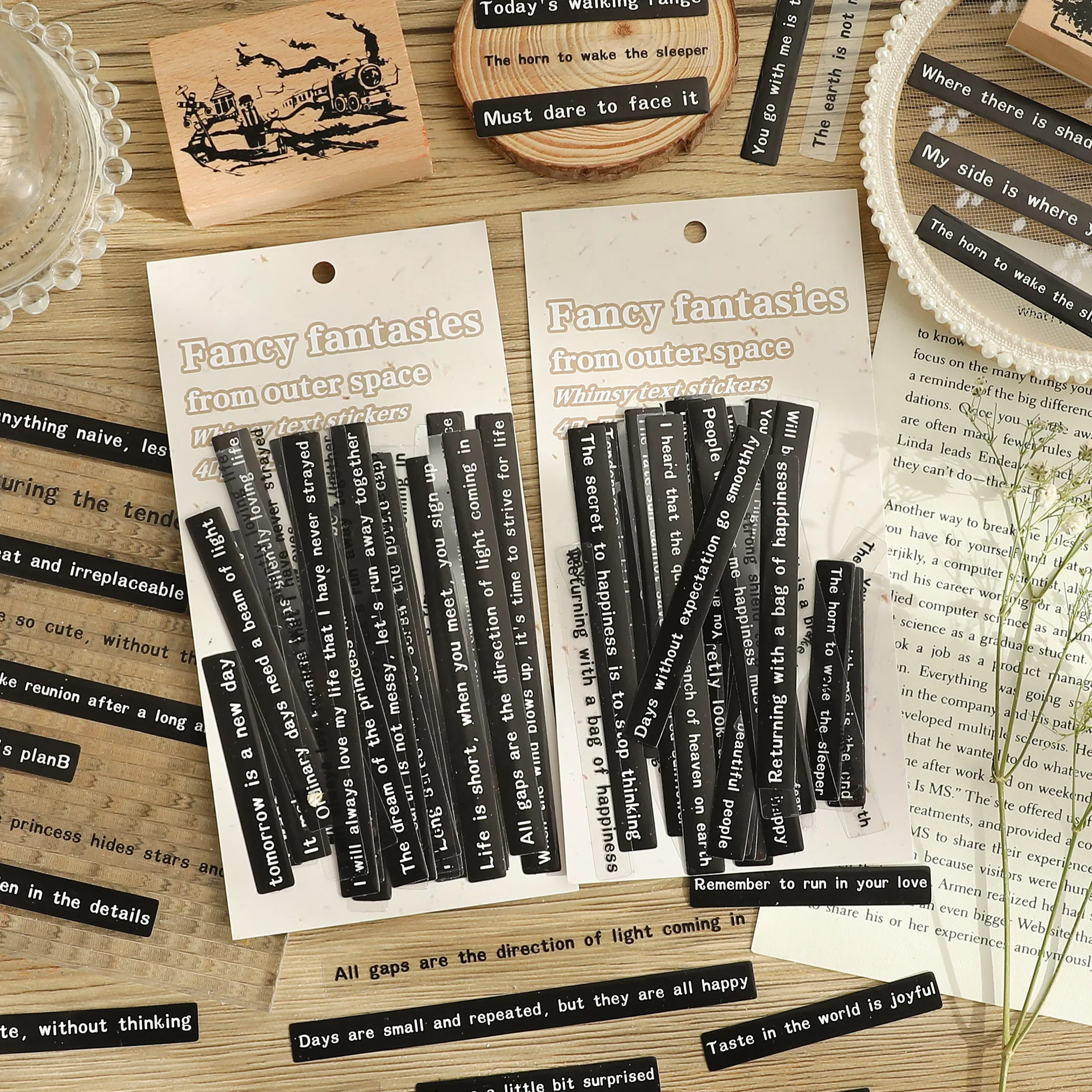 40 наклеек в винтажном стиле черный английский декоративный альбом сделай сам