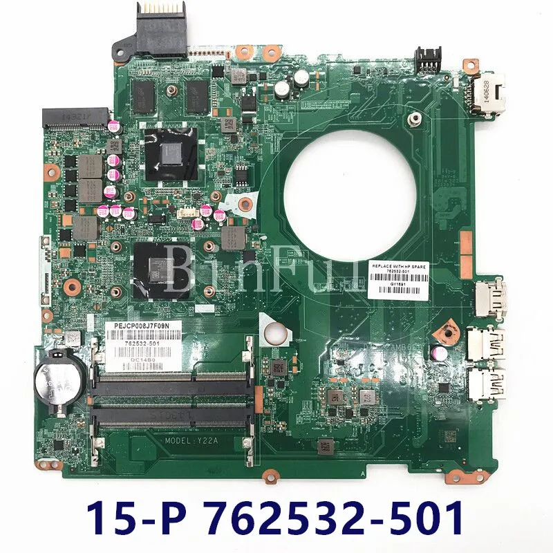 762532-501 762532-601 762532-001 High Quality For 15-P 15-N Laptop Motherboard DAY22AMB6E0 A6-6310 A6-6410 CPU 100% Full Tested