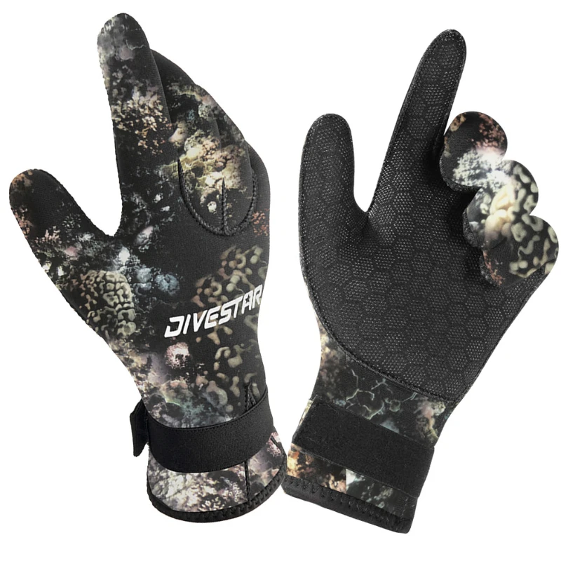 

3mm/5mm diving gloves camouflage stab-proof gloves to catch fish and catch fish spearfishing spearfishing accessories neoprene