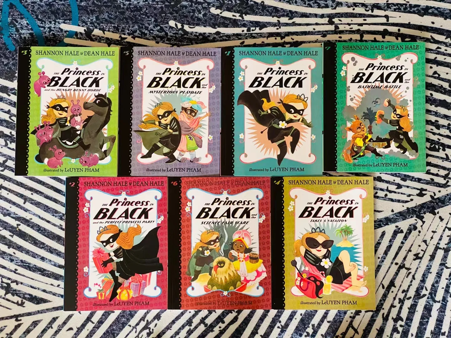 

7 книг/набор, детская книга принцессы в черном цвете