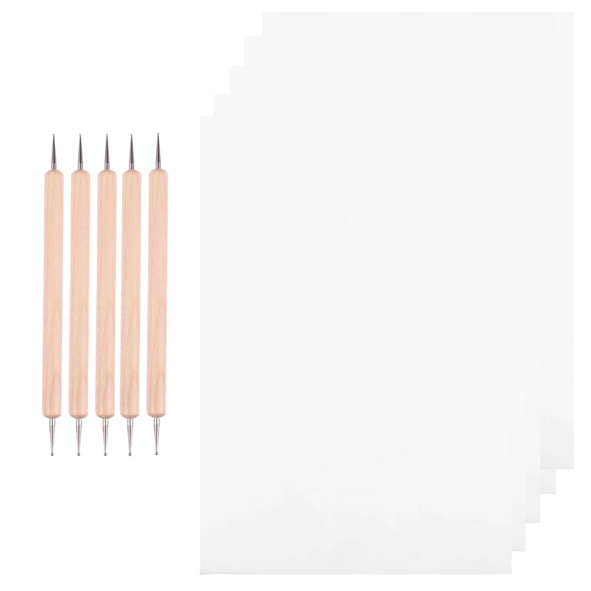 

150 Pcs Graphite Transfer Paper Tracing Stylus Dotting Tool Embroidery Tools Wood Carbon Carving
