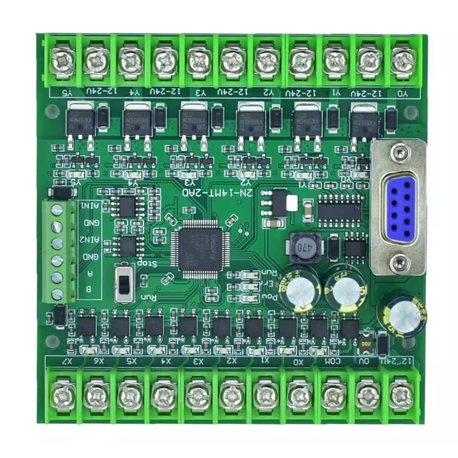 Промышленная плата ПЛК FX2N-6 FX2N-10 FX2N-14 FX2N-20MT/MR Простой микроалмазный
