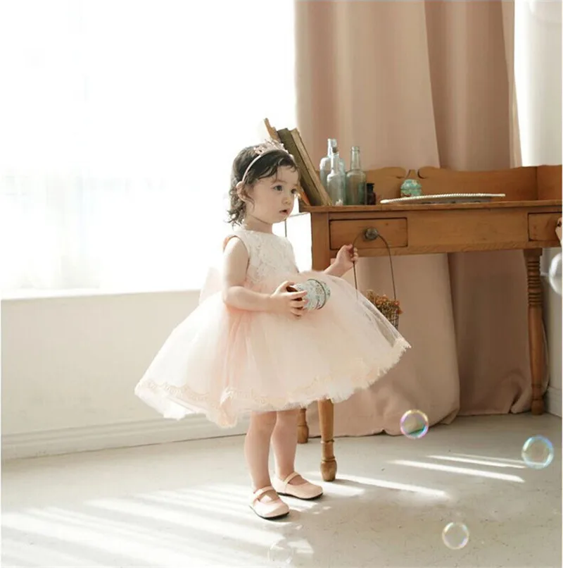 Baby Girl Dress White Christening Dress 1 Year Baby Girl Birthday Dress Party Princess Dress Ball Gowns 0-2Yrs Baby Girl Clothes images - 6