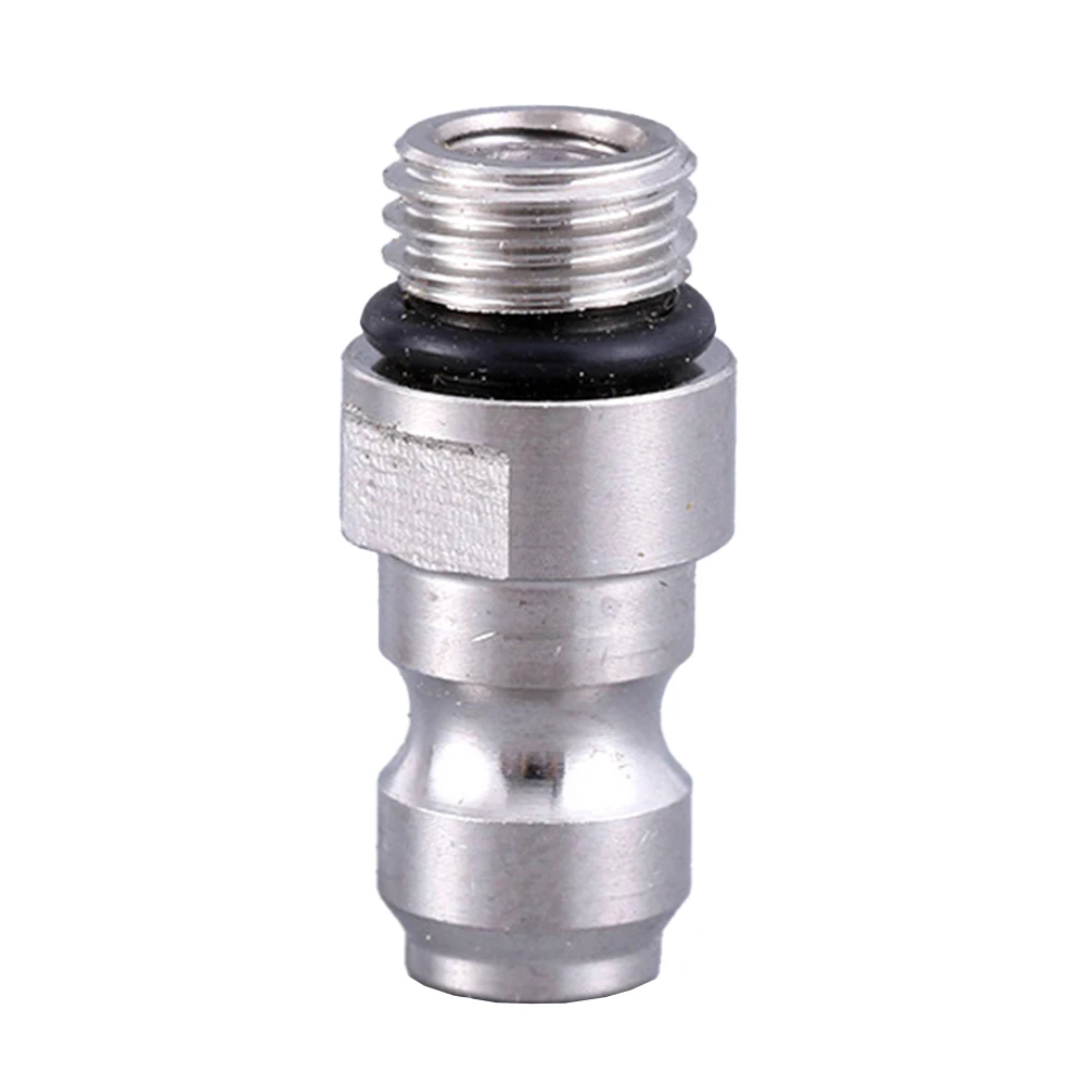 

M8*1 Male Thread Plug Adapter Stainless Steel 8mm Quick-Disconnect Plug Adapter Convert Female Connectors Cylinder Fittings