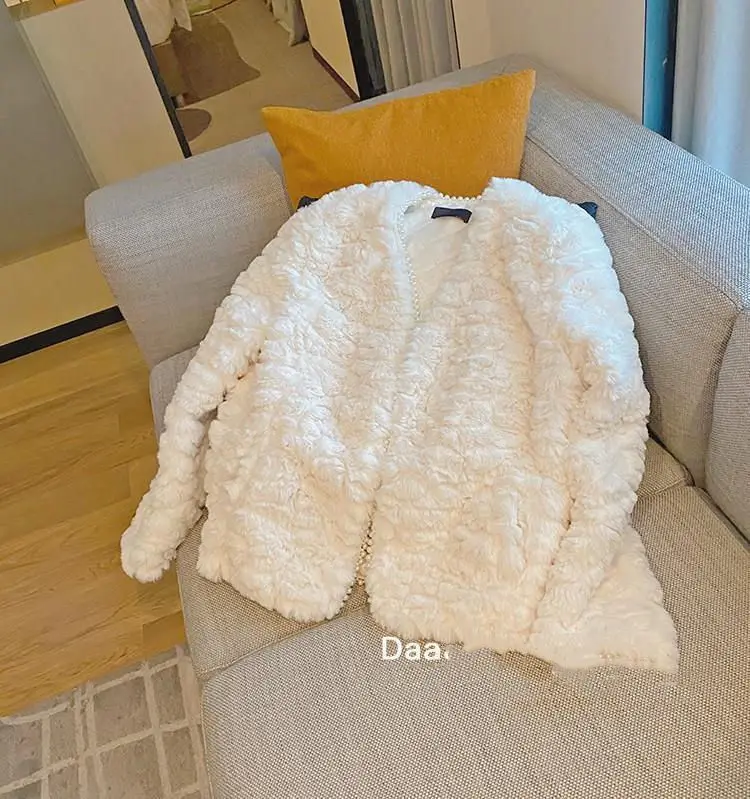 Fur coat women's winter short otter rabbit hair 2022 new thickened young lamb fur coat  jaqueta feminina inverno