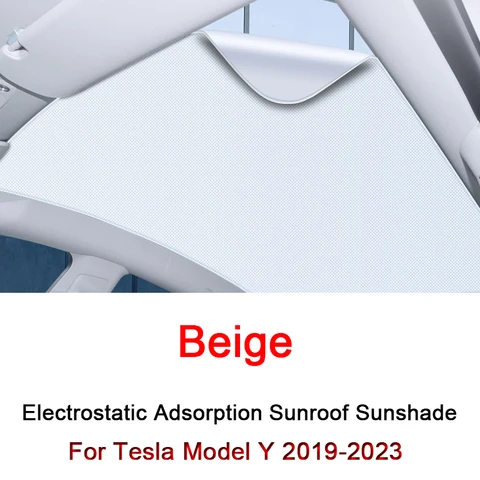 Для Tesla Model Y 2019-2023 Электростатическая адсорбирующая Автомобильная Фотолюминесцентная шторка затенение лобового стекла Солнцезащитная крышка аксессуар