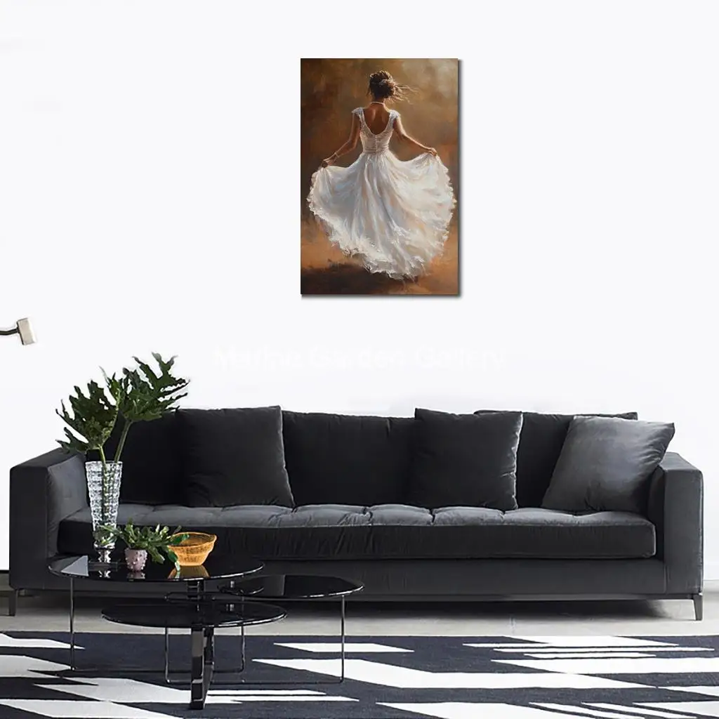 Романтическое художественное полотно Женская картина маслом ручная работа