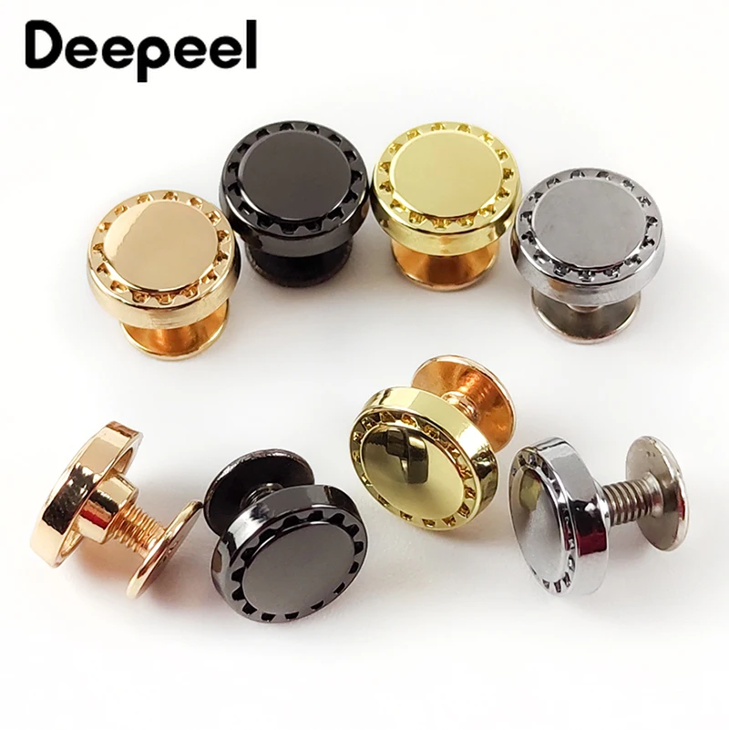 

10/20pcs 10mm Round Head Nail Rivet Screw Fasteners Bags Studs Handbag Bottom Decorative Nails Metal Buckles DIY Leather Craft