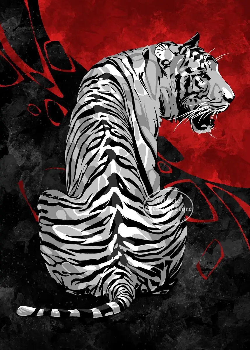 Черный постер Bushido, картина на холсте