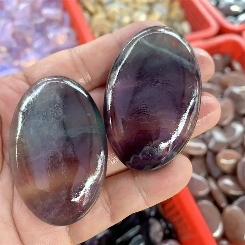 3 шт. натуральный флюорит пальмы резьба по драгоценному камню орнамент