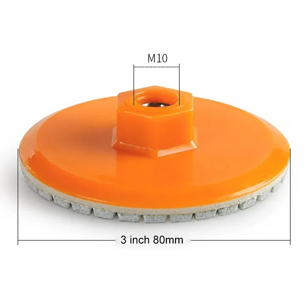 

1 шт., 80 мм, 3 дюйма, полировальный диск, влажный и сухой полиф, абразивный диск для шлифования мрамора, гранита, бетона, шлифовки столешницы, камня