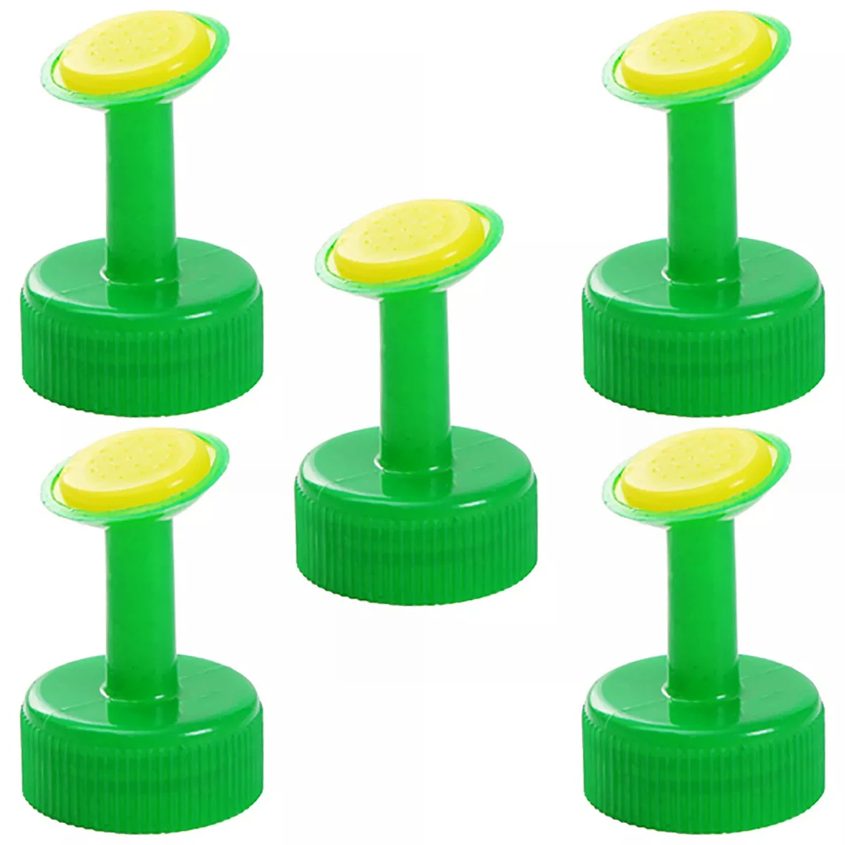

Bottle Watering Cap 5Pcs Plastic Watering Can Bottle Cap Sprinkler Green Even Watering Beverage Bottle Watering Nozzle for