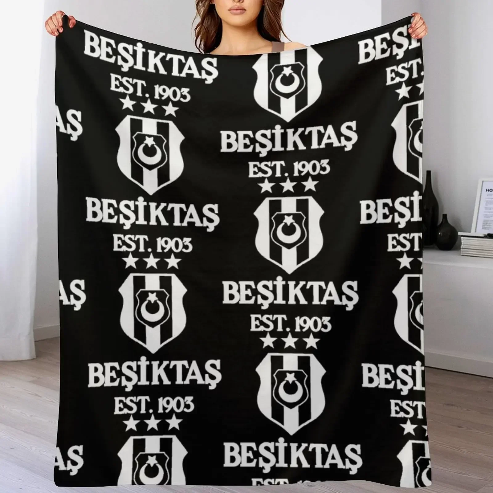 Besiktas Белое одеяло теплое для зимы Теплые милые одеяла