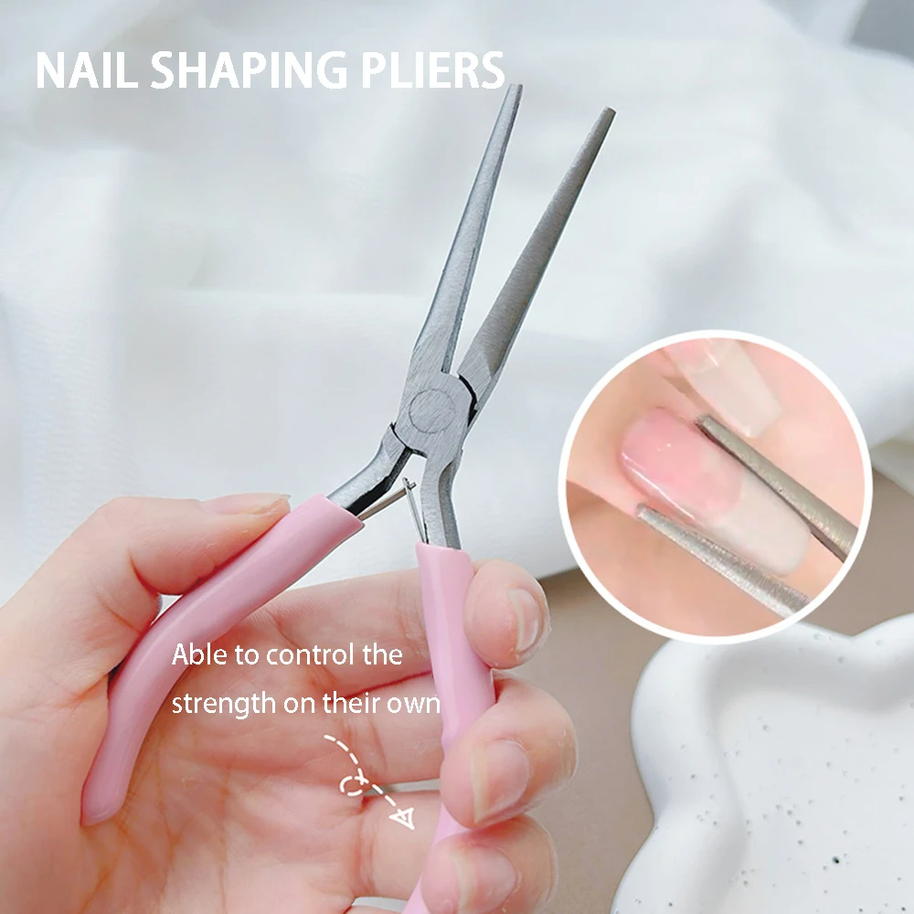 

Nail Clips Shaping Pointed Mouth Wearing Tool Nails Art Long Pliers Manicure Jewelry DIY Extended Needle Tip Pliers Accessories