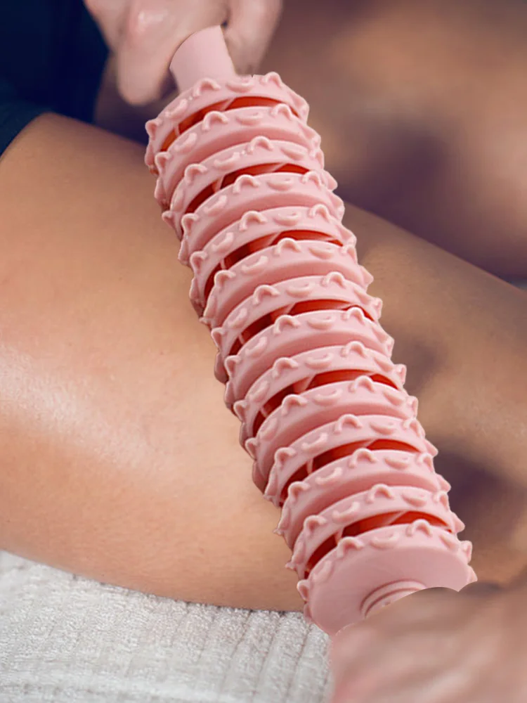 

1Pcs Portable 14-Wheel Massage Roller Massage Stick Anti Cellulite Slimming Body Massager Stick For Arm Back Neck Muscle Tissue