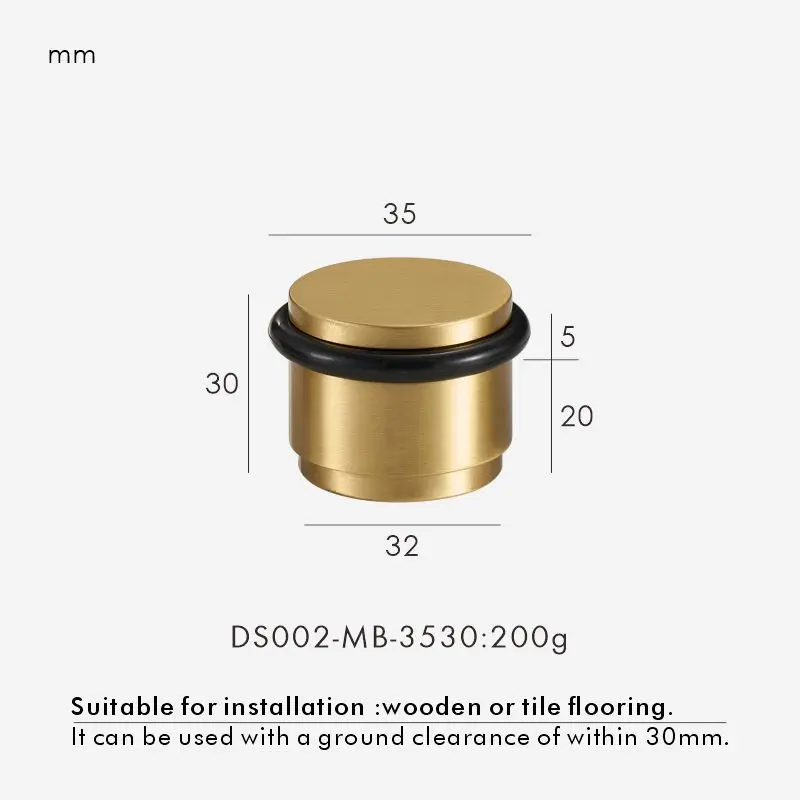 

Nurlin, латунная прочная новая конструкция, простая дверная пробка для ванной комнаты, искусственная матовая Золотая антикварная Зернистость