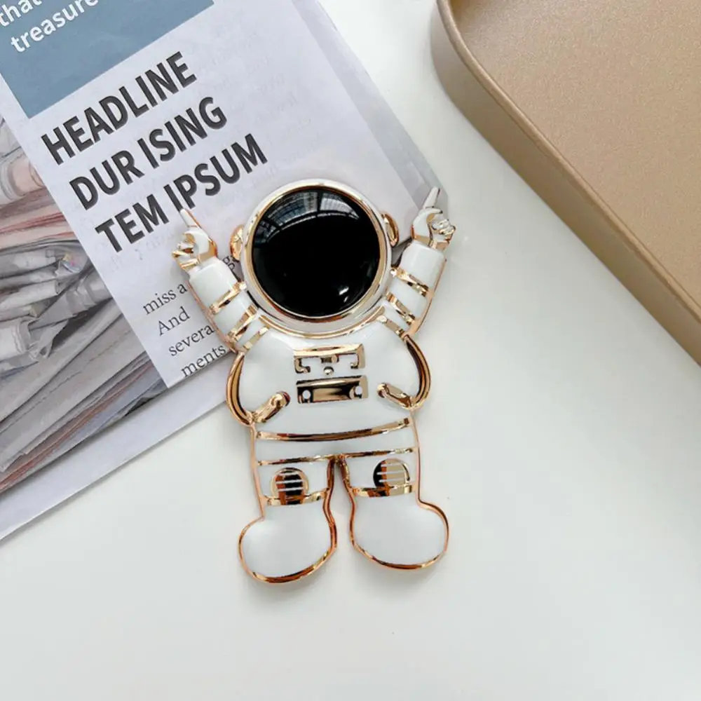 

Lazy Desktop Mobile Phone Holder Portable Astronaut Stand Folding Multifunctional Astronaut Bracket For Cell Phone 6d Plating